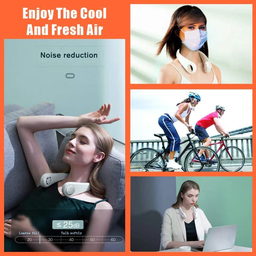 Mini Portable Neck Fan( Random Color)