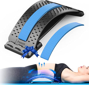 Back Stretcher Lumbar Back Pain Relief Multi-level Back Massager Device